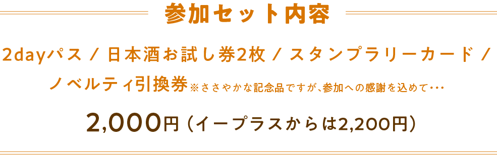 参加セット内容